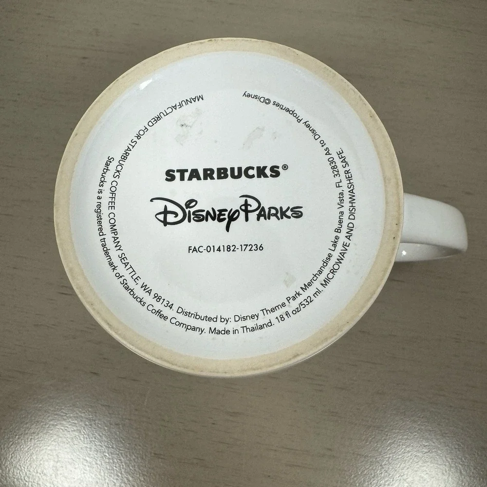 Disney Parks Starbucks Exclusive EPCOT 35th Anniversary Ceramic Coffee Tea Mug